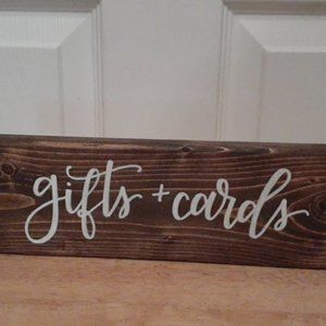 Gift and Cards Sign